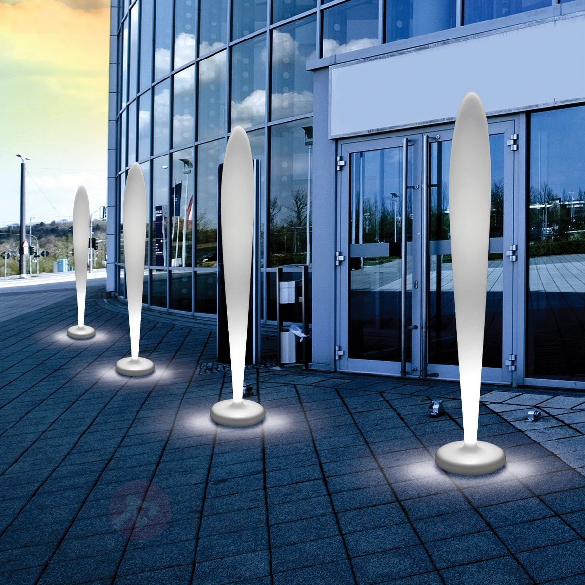Lampadaire exterieur led design