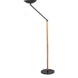 Lampadaire halogene en bois