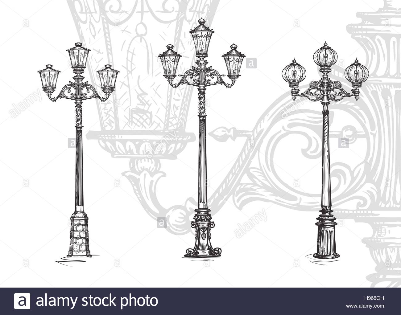 Lampadaire vectoriel