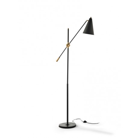 Lampadaire metal noir