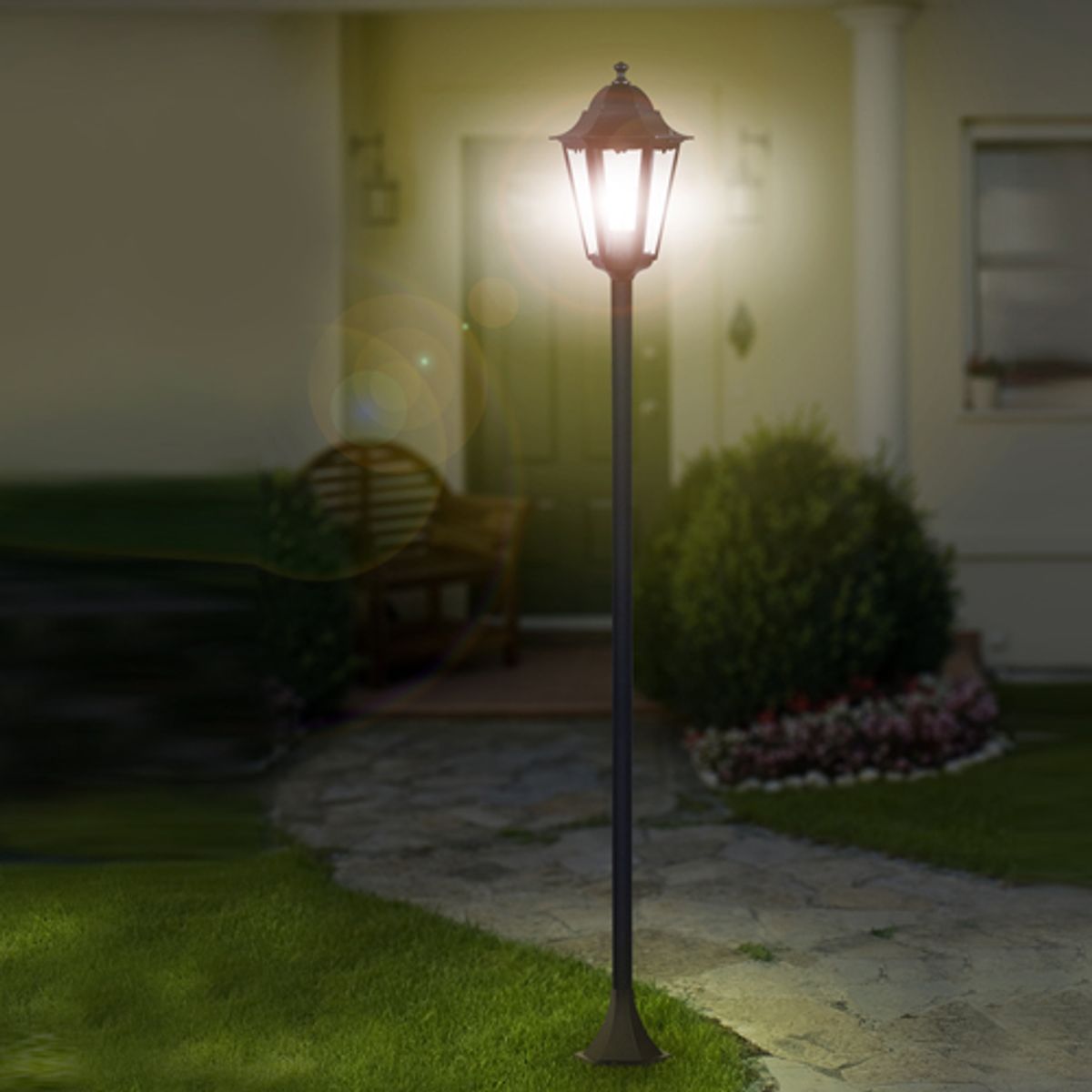 Lampadaire extérieur fonte