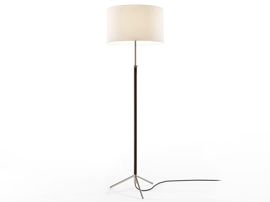 Lampadaire salon metal chromé
