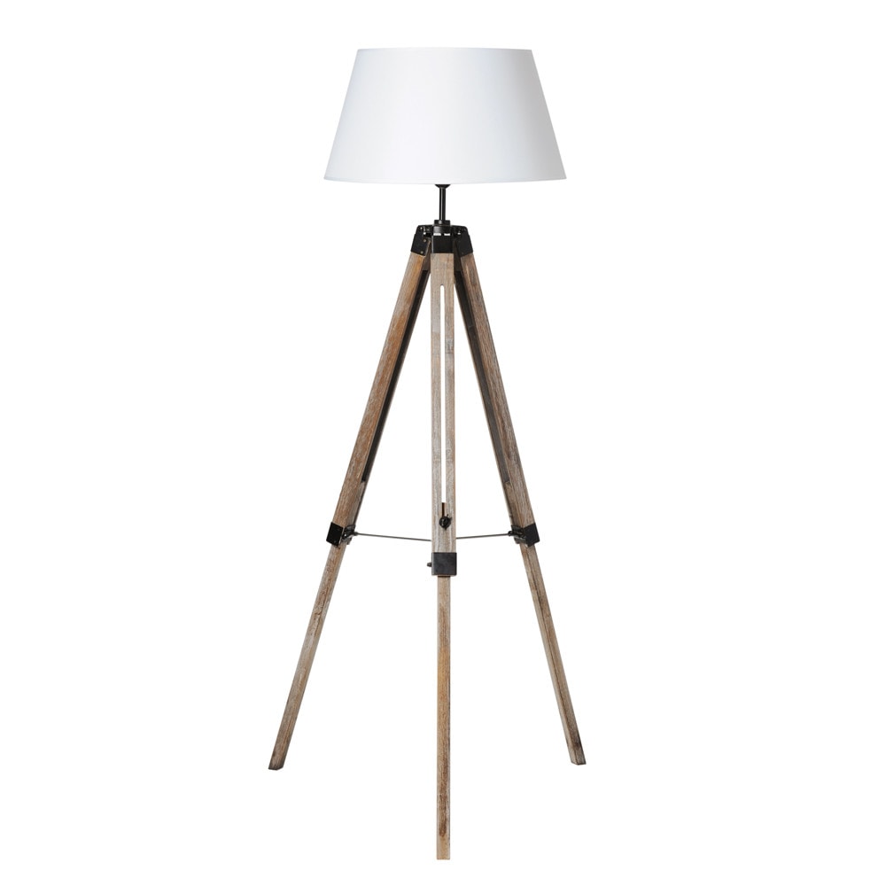 Lampadaire trepied bois ikea