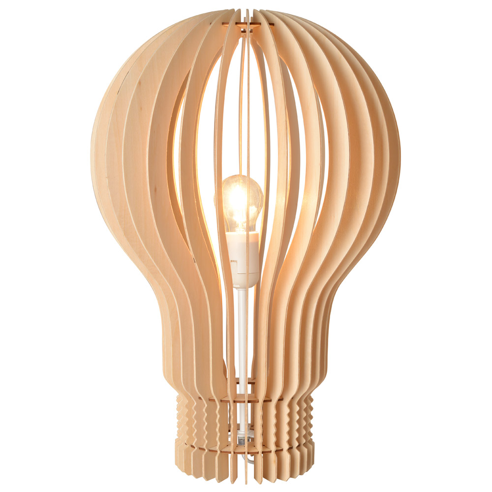 Lampe à poser bois design