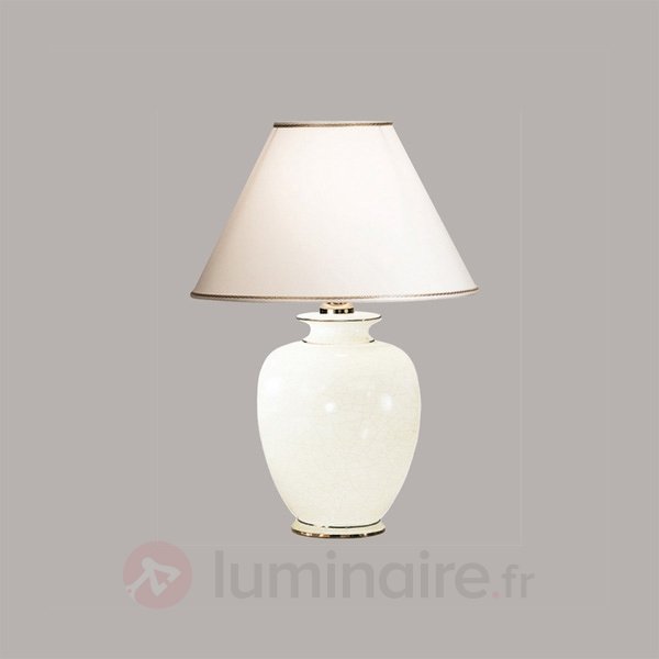 Lampe blanche de chevet