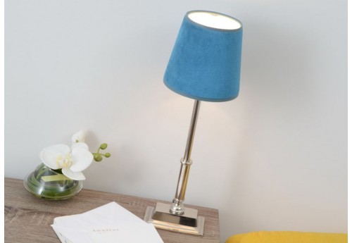 Lampe de chevet bleu canard