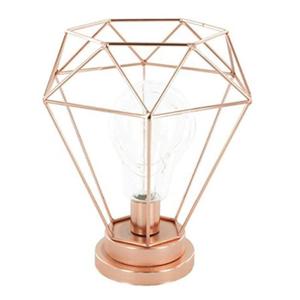 Lampe de chevet metal rose