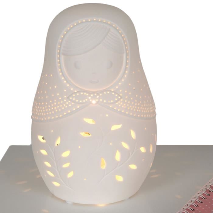 Lampe de chevet forme poupée