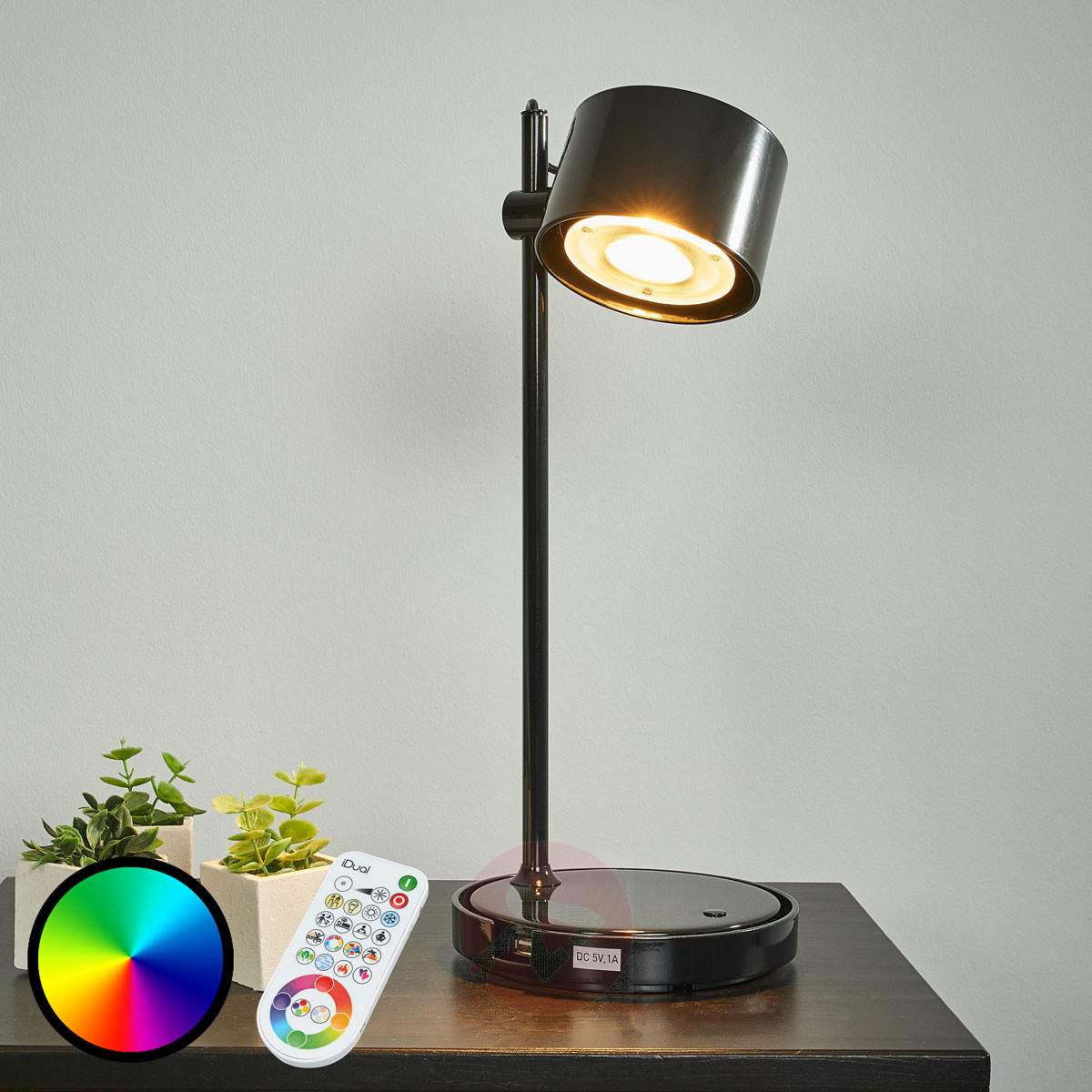 Lampe de chevet avec telecommande