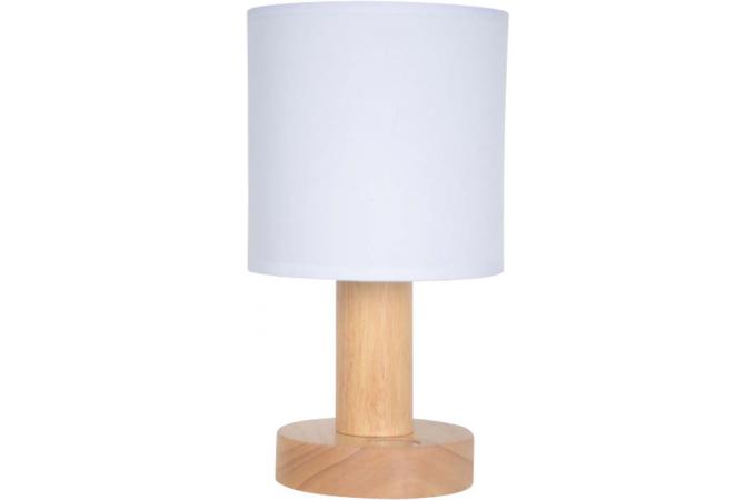 Lampe de chevet tactile bois