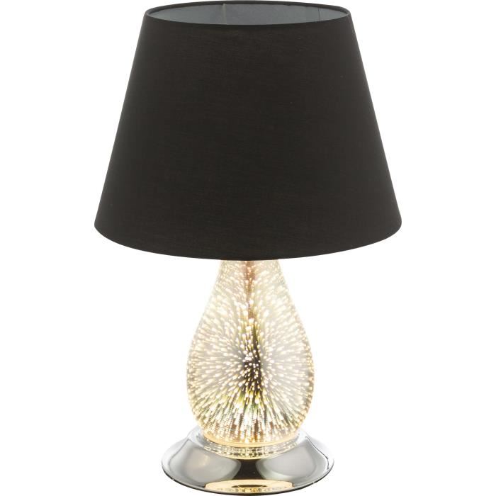Lampe a poser salon design chrome
