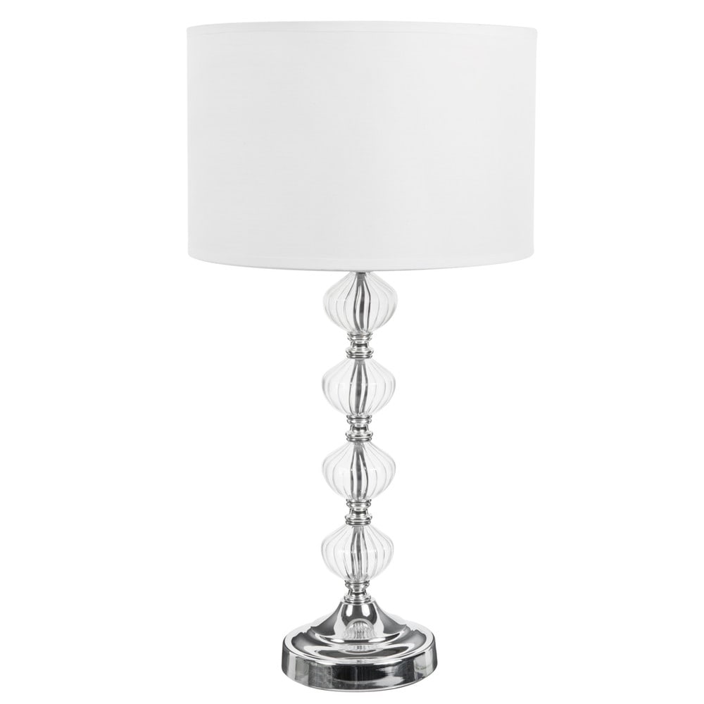 Lampe de chevet verre rouge