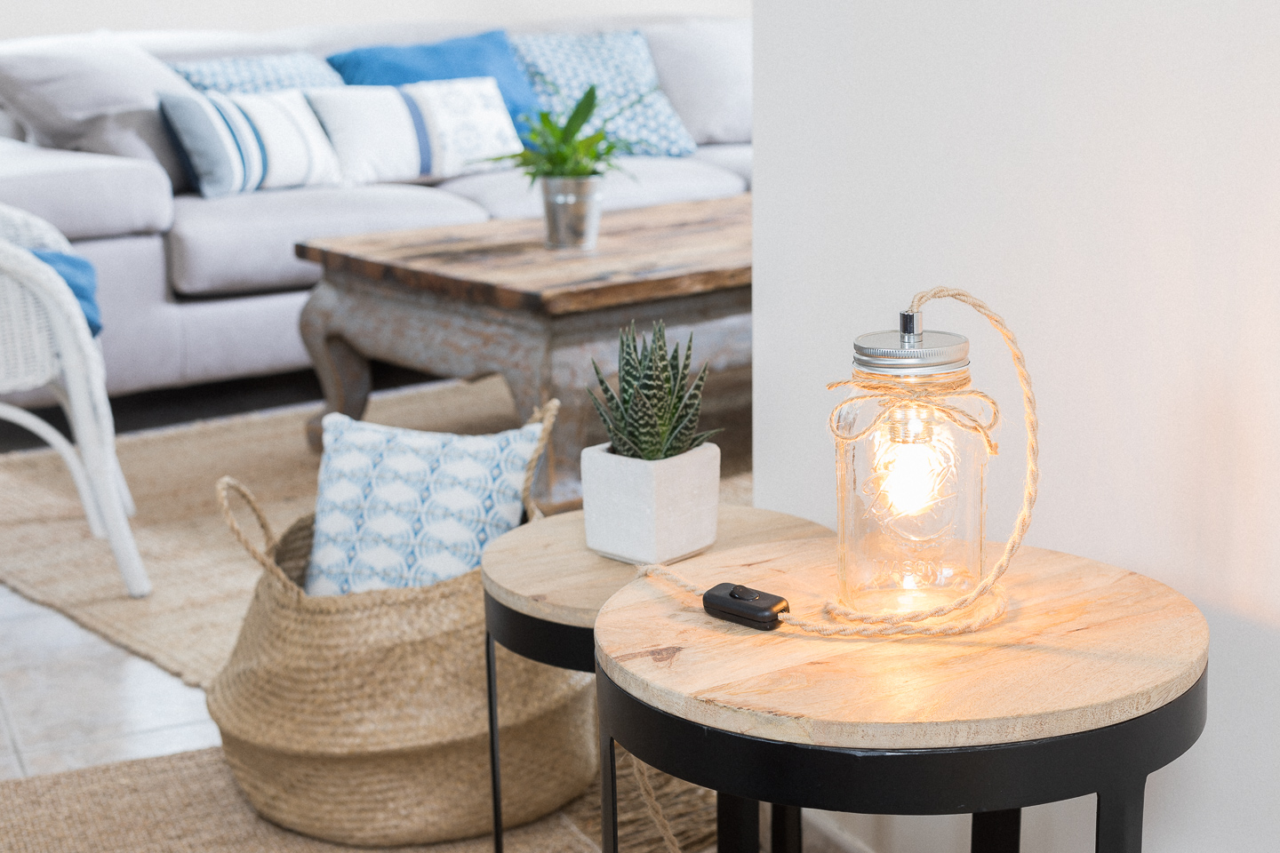 Lampe design en fil torsadé