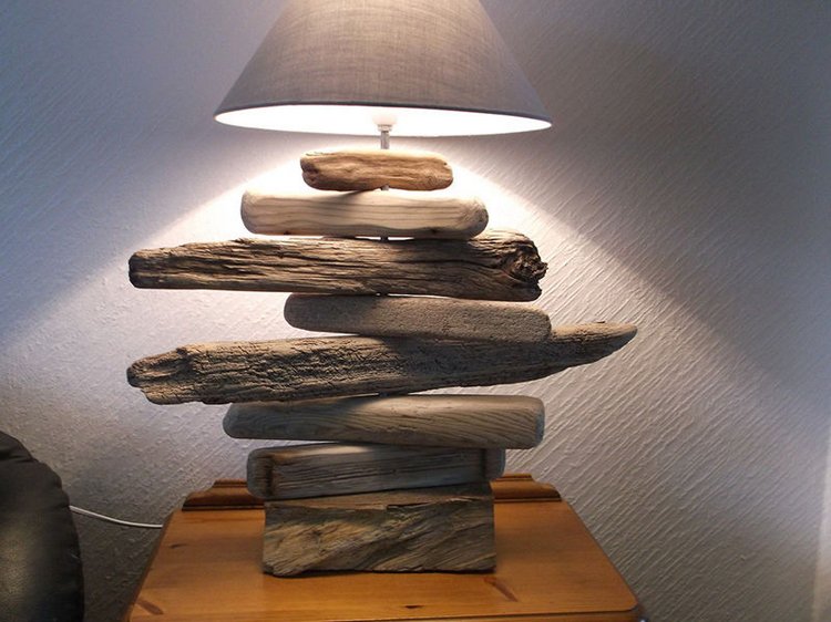 Lampadaire interieur nature