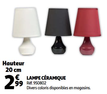 Lampe de chevet auchan