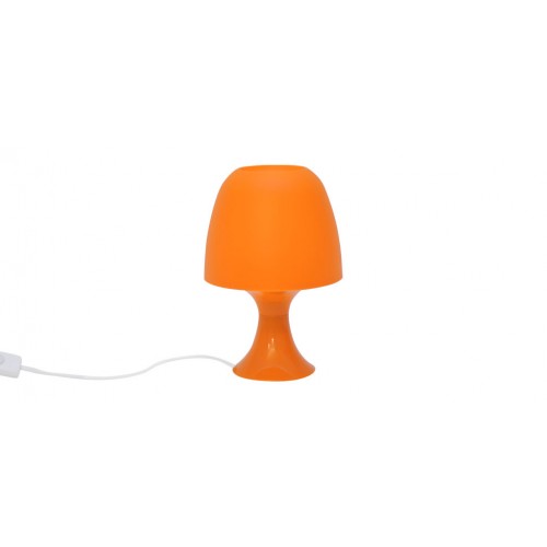 Lampe de chevet plastique orange