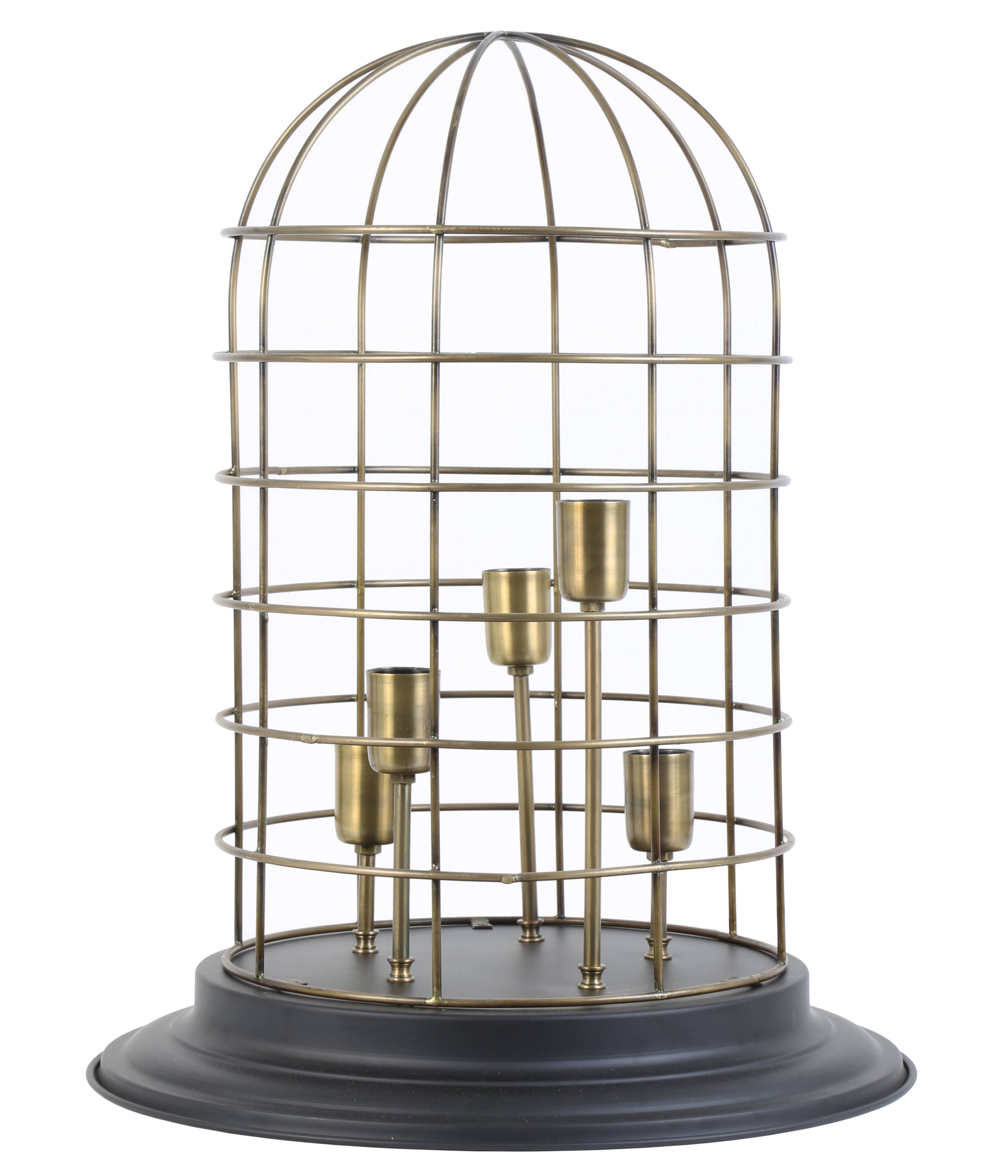 Lampe de chevet cage à oiseaux