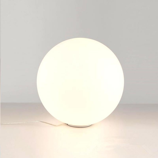 Lampe de chevet blanche ronde