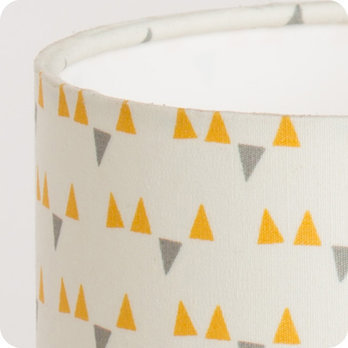 Lampe de chevet jaune et grise