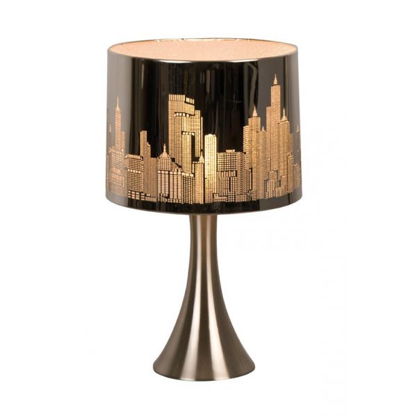 Lampe de chevet couleur argent