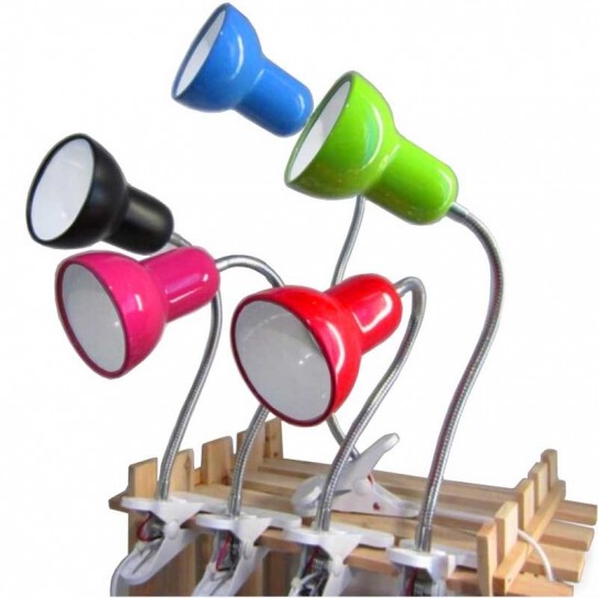 Lampe de chevet avec pince de fixation