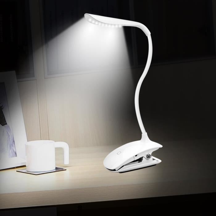 Lampe de chevet led à pince