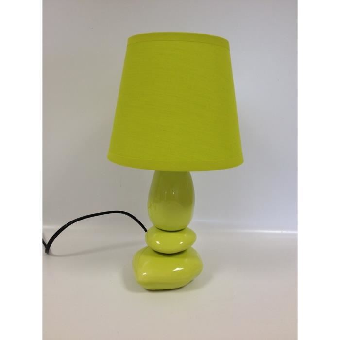 Lampe de chevet zen vert