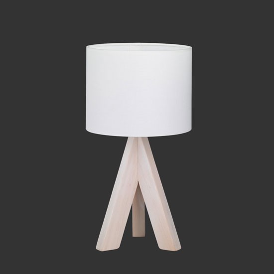 Lampe de chevet bois rustique