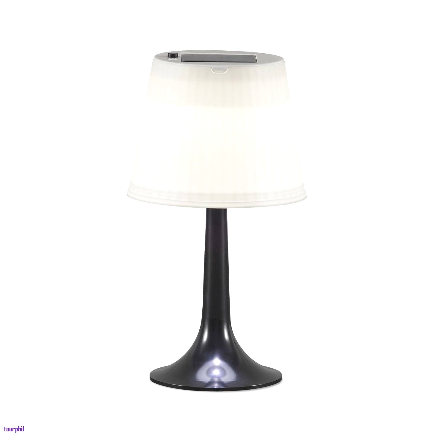 Lampe de chevet noire et bois