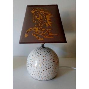 Lampe de chevet motif cheval