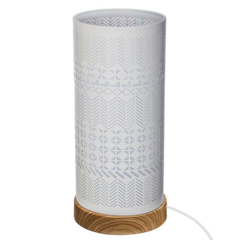 Lampe blanche de chevet