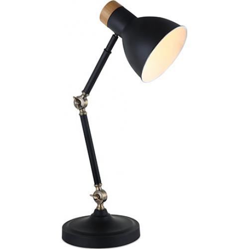 Lampe de chevet métal noir