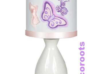 Lampe de chevet papillons