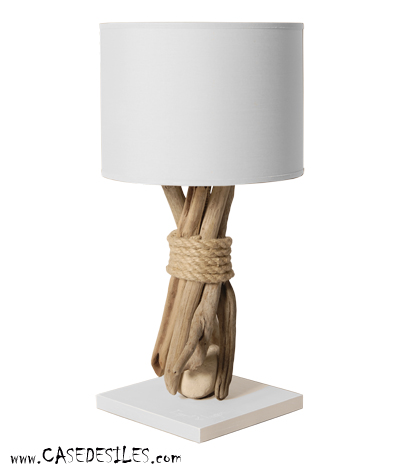 Lampe de chevet en forme de pierre