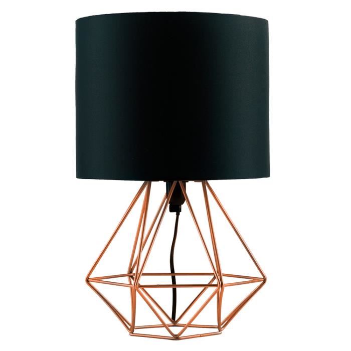 Lampe de chevet pied noir