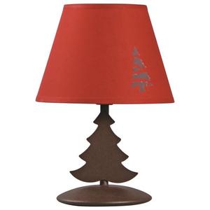 Lampe de chevet rouge fluo