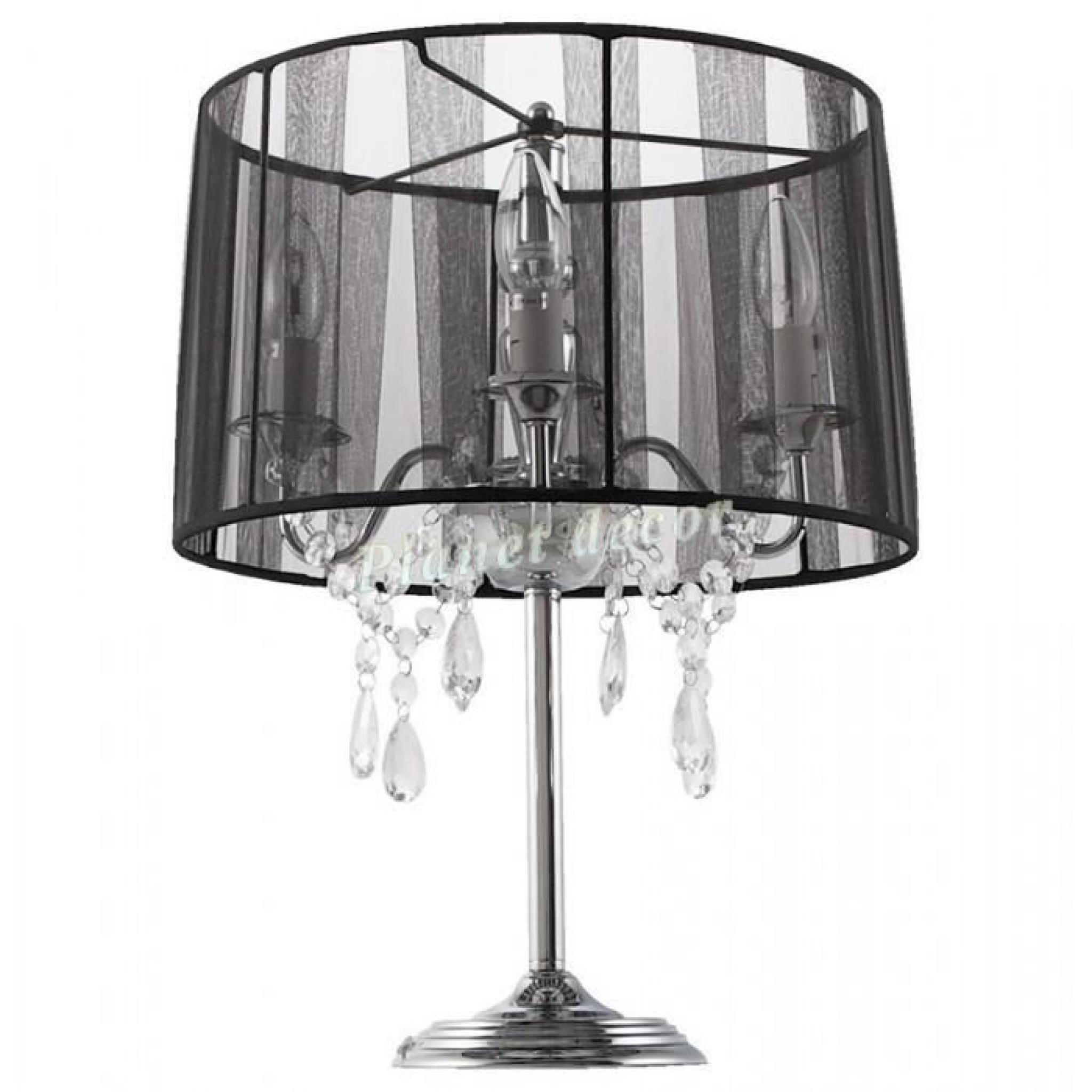 Lampe de chevet noir baroque