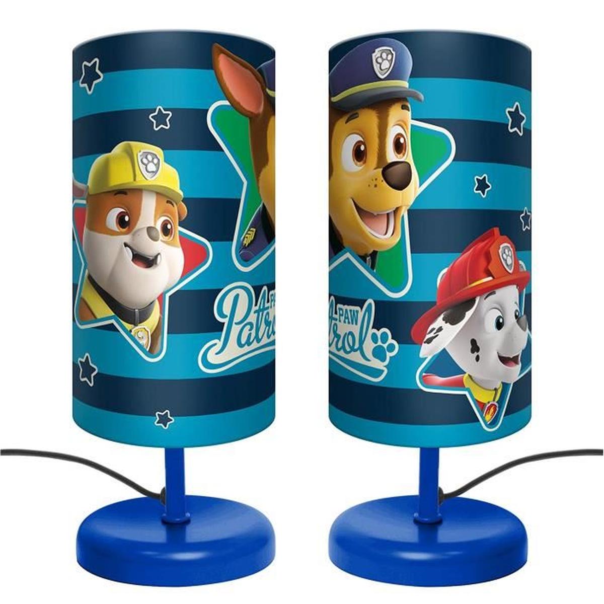 Lampe de chevet pat patrouille