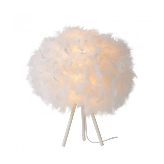 Lampe de chevet a plume