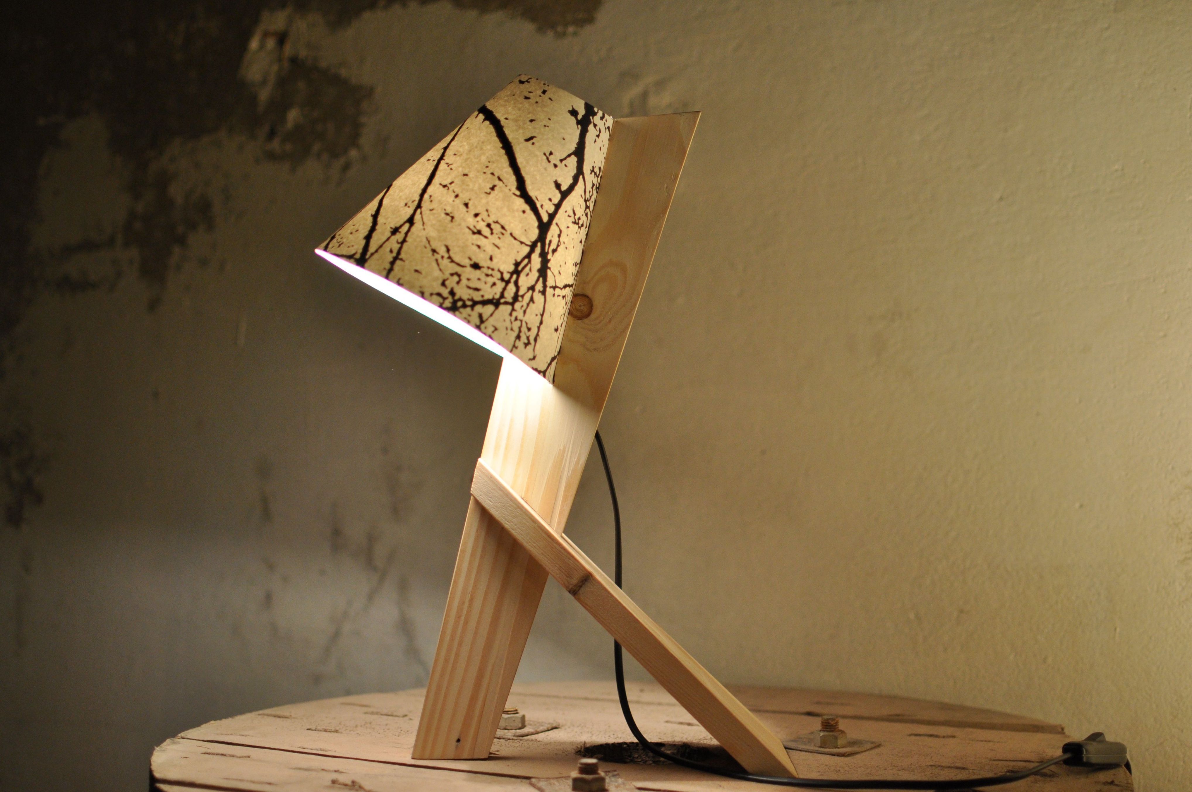 Lampe de chevet palette