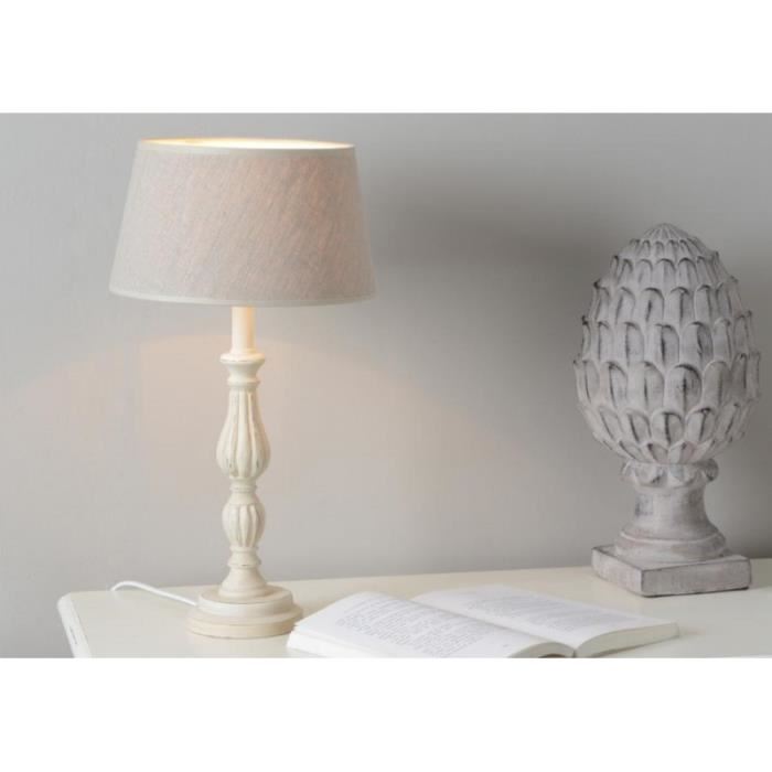 Lampe de chevet blanche romantique