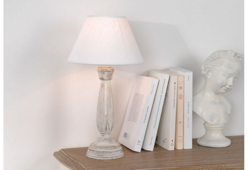 Lampe de chevet en lin