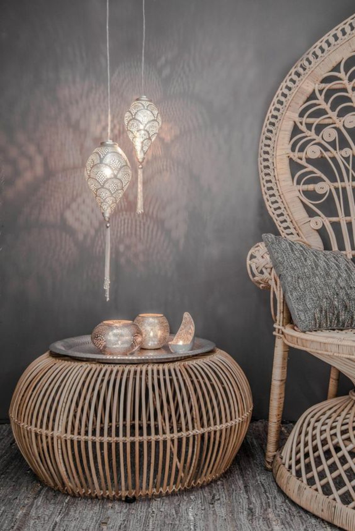 Idee deco lampe de chevet spot