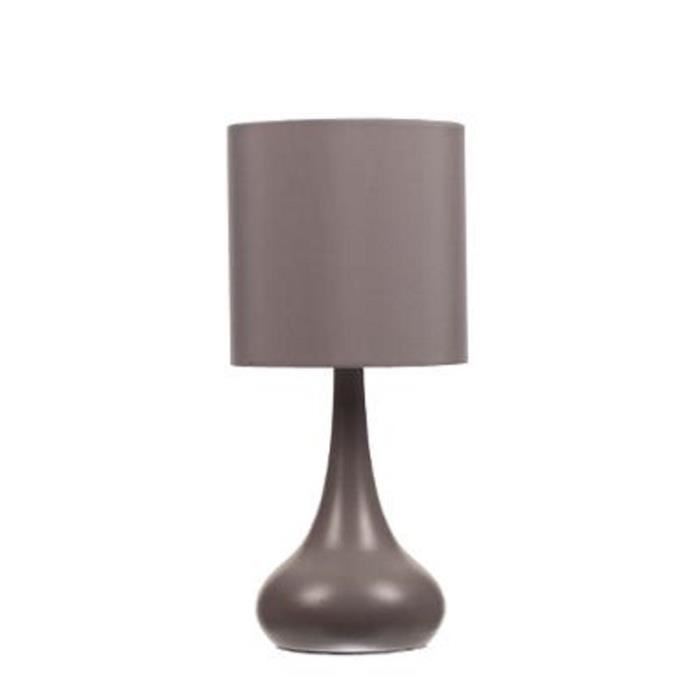 Lampe de chevet avec une bouteille en verre