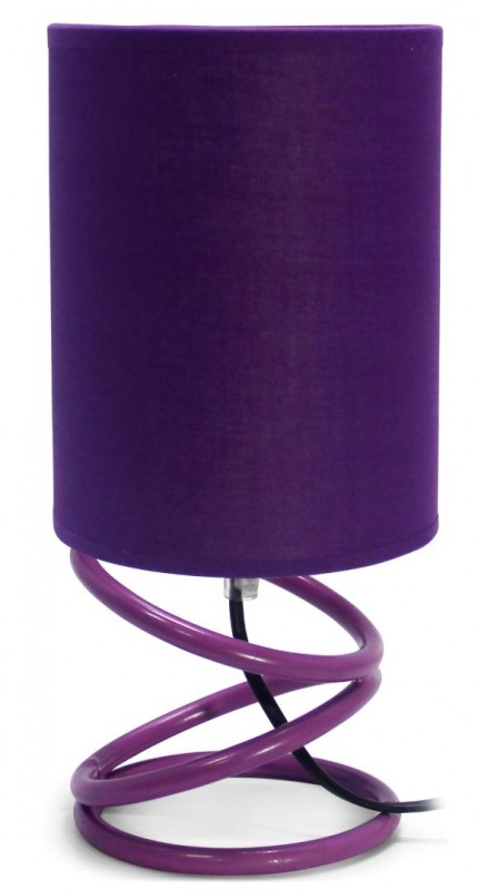 Lampe de chevet violette