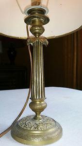 Lampe de chevet pied laiton