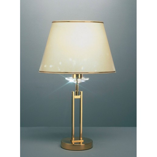Lampe de chevet avec pied en laiton
