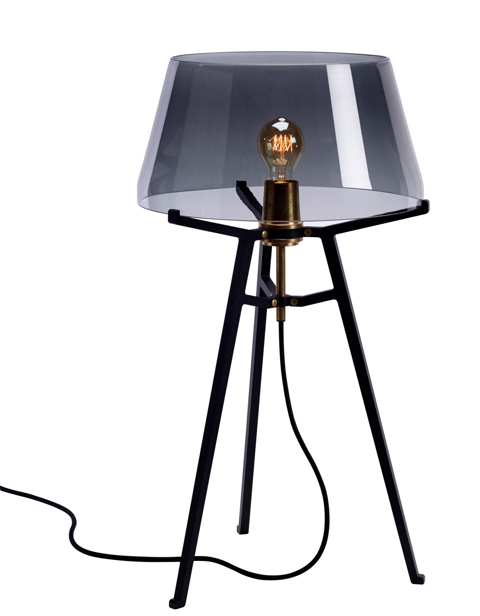 Abat jour lampadaire verre