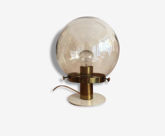 Lampe de chevet globe en verre