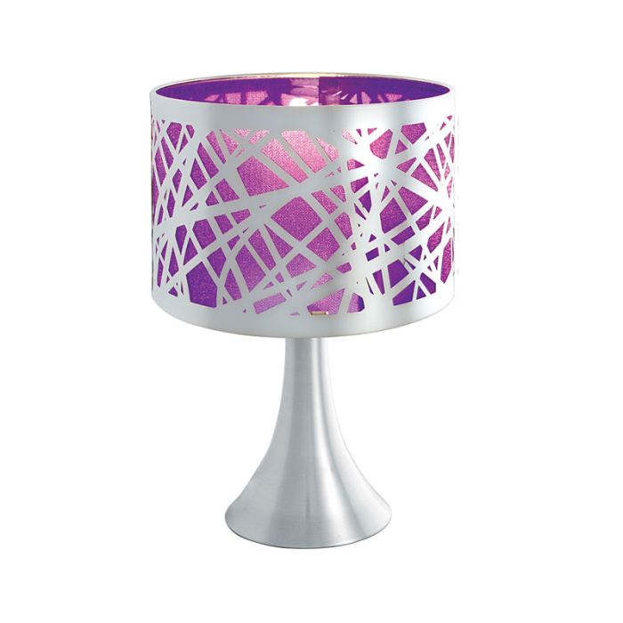 Lampe de chevet viole
